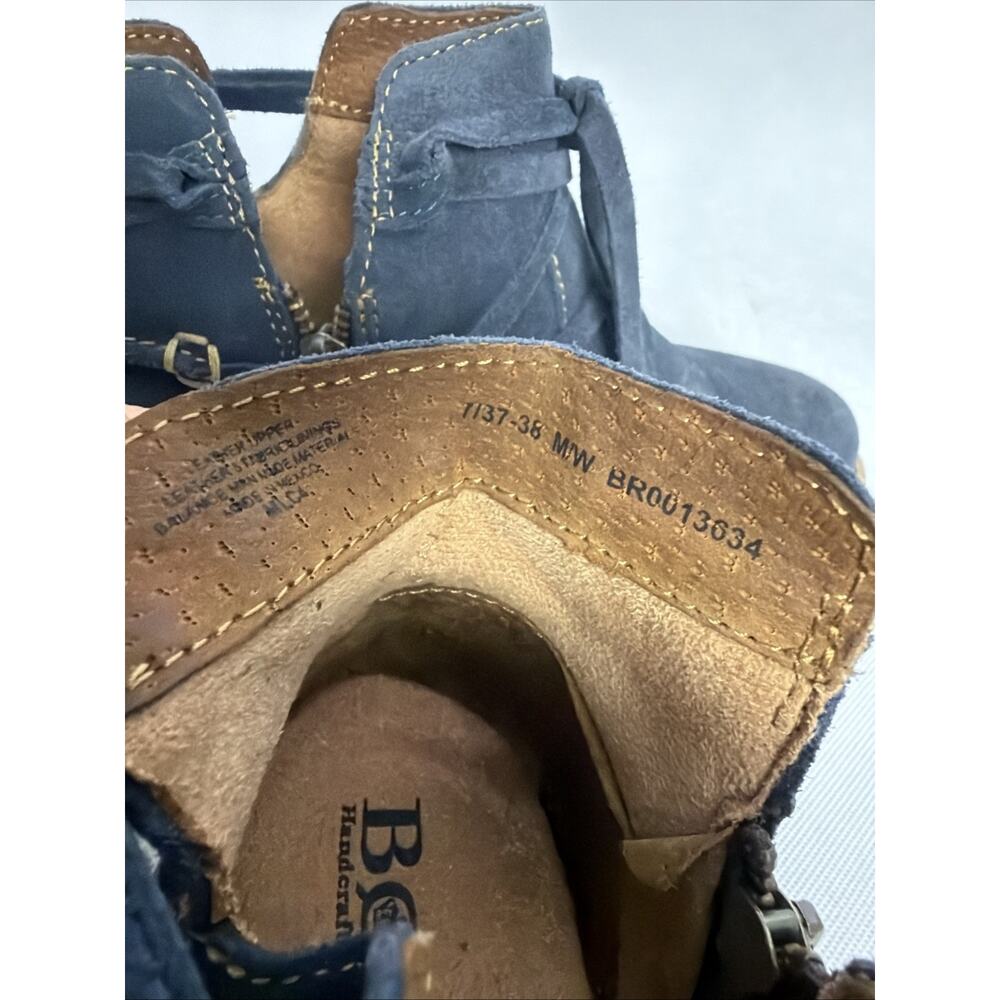 Born Women's Born Tarkiln Distressed Navy Blue Ankle Soft Suede Leather Upper - Picture 7 of 9